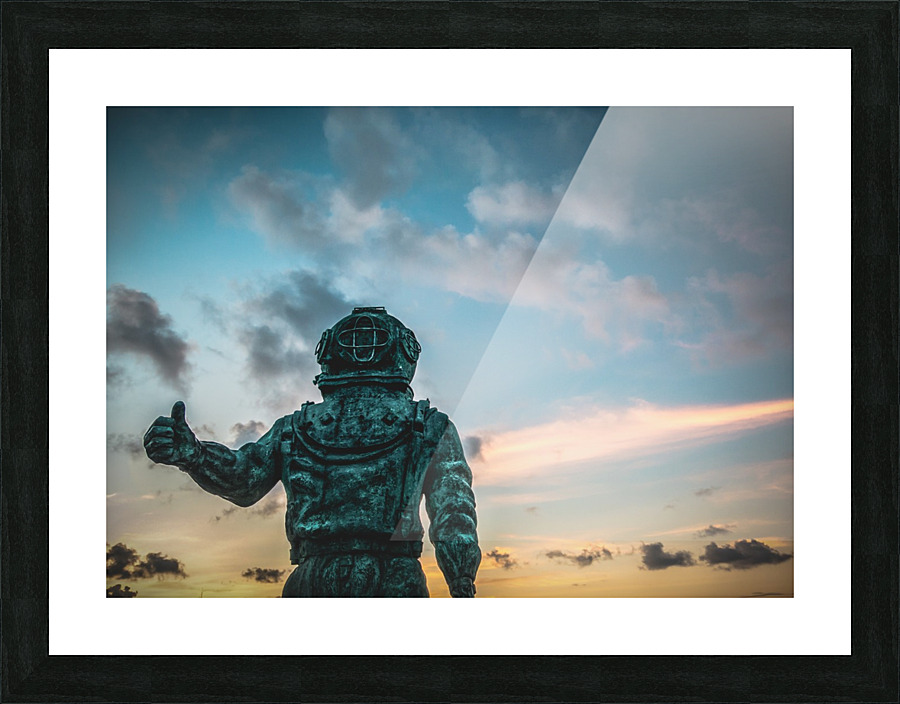 Iron Diver Picture Frame Printing