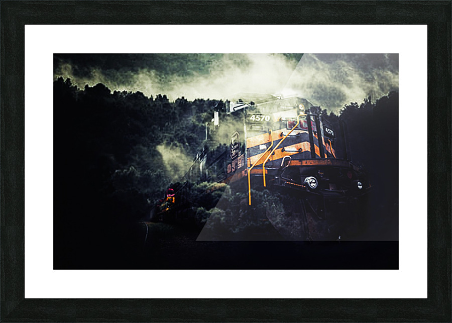 Ghost Train Picture Frame Printing