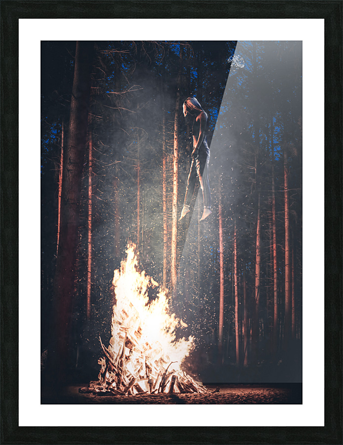 Witch Picture Frame Printing