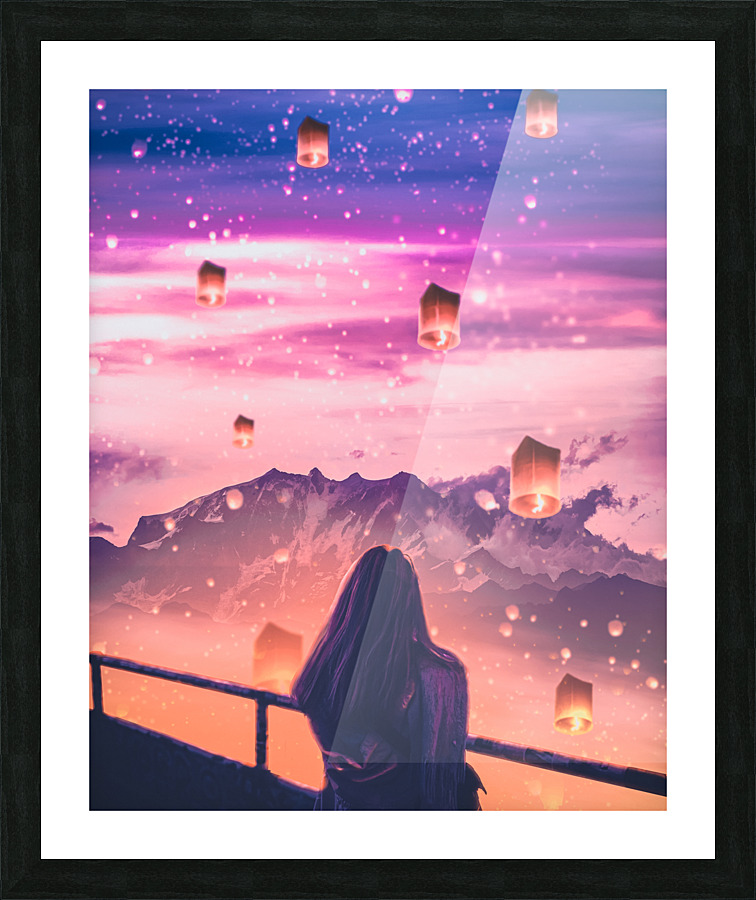 Paper Lanterns Picture Frame Printing