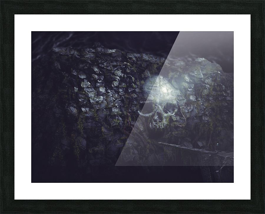 Skull Cavern Picture Frame Printing