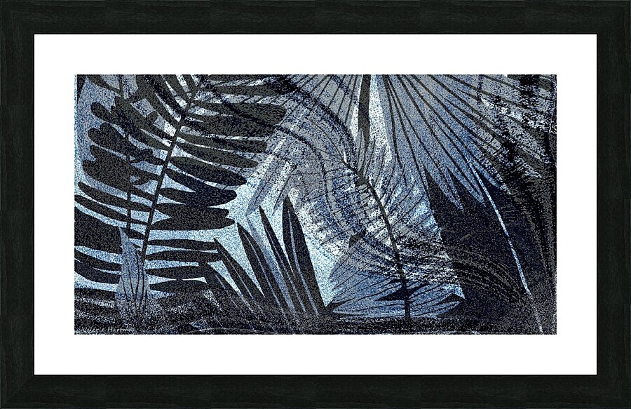 Frosted Fern Picture Frame print