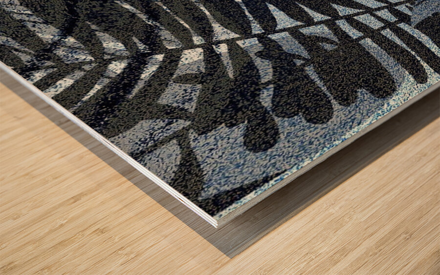 Frosted Fern Wood print