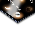 Composite of the stages of 2024 solar eclipse Acrylic print