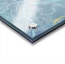 Blueprint of Morgantown WV city streets Acrylic print