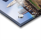 Columbus Ohio waterfront skyline behind railroad truss bridge Impression Acrylique