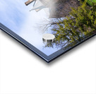 Facade of iconic University Hall at Ohio Wesleyan University Impression Acrylique