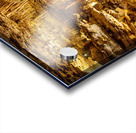 Geologic formations of stalactites and stalagmites in Texas cave Acrylic print