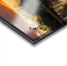 Dramatic sunset over Legacy Hills Park lake and golf course near Acrylic print