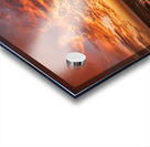 Dramatic sunset seen from drone over Georgetown Texas residentia Acrylic print