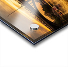 Bat watchers crowd on Congress Avenue bridge waiting for bats Impression Acrylique