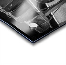 Historic antique luggage cart with retro leather suitcases and t Acrylic print