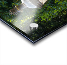 Historic english street lantern attached to warm stone building Acrylic print