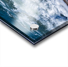 Frozen motion of waves crashing onto a pebble beach on the Isle  Impression Acrylique