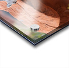 Bighorn sheep lamb grazing among formations in Valley of Fire st Acrylic print