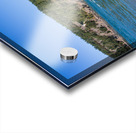 Turbulent water of Deception Pass under historic cantilevered br Acrylic print