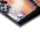 Dramatic sunset clouds over Possession Sound Everett in Washingt Acrylic print