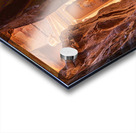 Petra Treasury building facade seen through narrow gorge Acrylic print