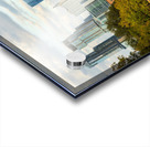 View of the Austin skyline at sunset over Barton Springs swimmin Impression Acrylique