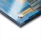 Harvest moon by Google building in Austin skyline Texas Acrylic print