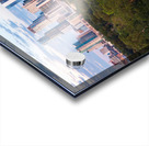 Aerial view of the Austin skyline at sunset over Barton Springs. Impression Acrylique