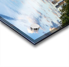 View of the Austin skyline at sunset over Barton Springs swimmin Impression Acrylique