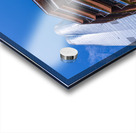 Reflective surface of the Vessel with a skyscraper behind with c Impression Acrylique