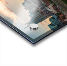 Skyline of Nashville in Tennessee during dramatic sunset over the river Acrylic print