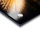 Abstract treatment of fireworks over Pittsburgh Acrylic print