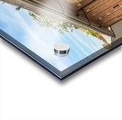 Restored Union Railway station building in Morgantown Impression Acrylique