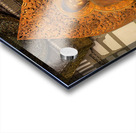 Statue of Buddha in the Byodo In buddhist temple on Oahu, Hawaii Impression Acrylique