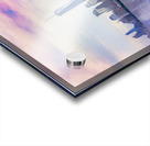 Pastel digital painting of panorama of Manhattan with calm water Acrylic print