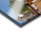 Narrow street in ancient district of Anafiotika Impression Acrylique