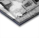 Narrow streets in Kotor in black and white Impression Acrylique