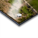 Glass of white wine by Douro river in Portugal Acrylic print