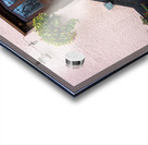 Solid wooden front door in Devon village of Dunsford Impression Acrylique