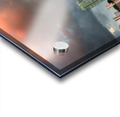 Dawn view of Miami Skyline reflected in water Acrylic print