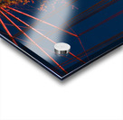 Chain swing ride at abandoned funfair  Acrylic print