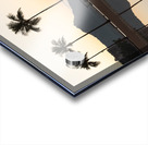 Sunrise over ocean with palm trees Acrylic print