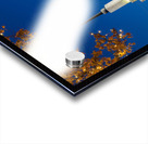 Mormon temple in Washington DC with xmas lights Acrylic print