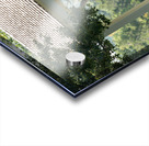 Wooden rocking chair on porch of old house Impression Acrylique