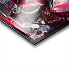 Engine compartment of chromed Camaro Acrylic print