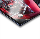 Engine compartment of chromed Camaro Acrylic print