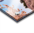 Digital art of the Washington Monument towering above blossoms Acrylic print