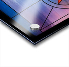 Stained glass window for the order of the Eastern Star Impression Acrylique