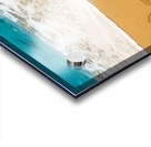 Beach Time written in sand with sea surf Acrylic print