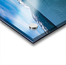 Cruise boat wake leaving town of Valdez in Alaska Acrylic print