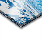 The Hubbard glacier near Valdez in Alaska on cloudy day Acrylic print