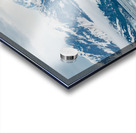 The Hubbard glacier near Valdez in Alaska on cloudy day Acrylic print