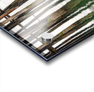 Old wooden pier structure in bay at Icy Strait Point in Alaska Acrylic print